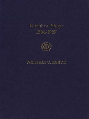 cover image of Kleist on Stage, 1804-1987